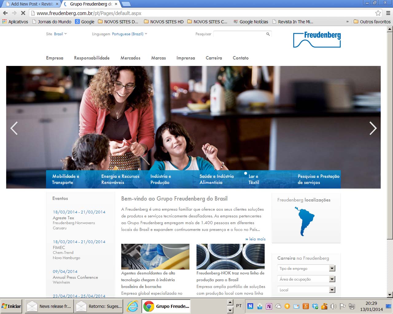 Freudenberg reformula o website no Brasil