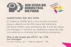 FEIRA INDUSTRIAL DO PARÁ, DE 3 A 6 DE MAIO