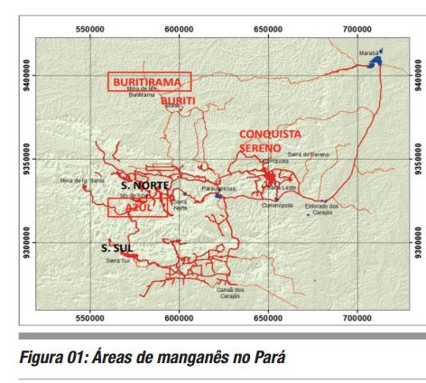 EVOLUÇÃO DA PRODUÇÃO DO MANGANÊS NO BRASIL