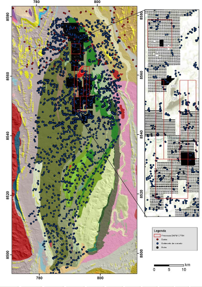 LICITAÇÃO DE QUATRO LOTES DE DIREITOS MINERÁRIOS