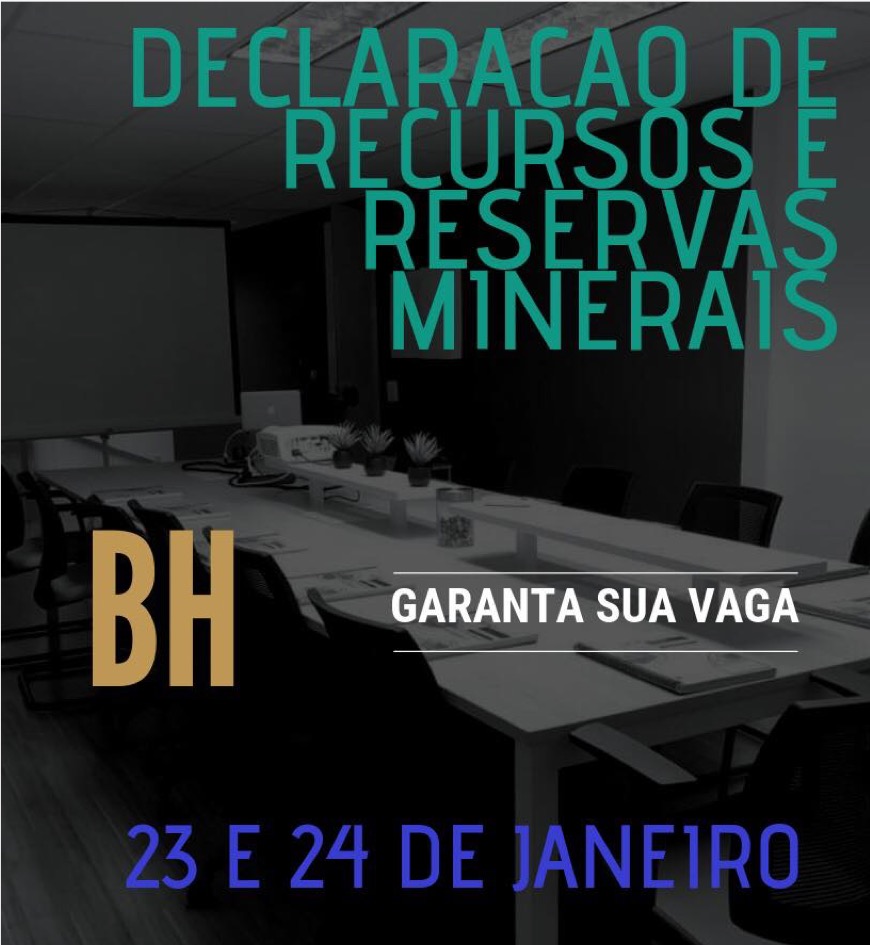 TREINAMENTO EM RECURSOS E RESERVAS MINERAIS