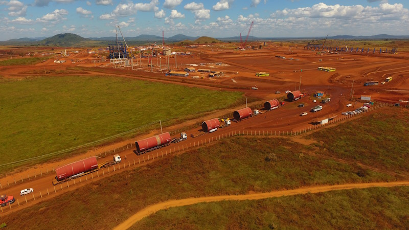 COMBOIO COM EQUIPAMENTOS CHEGA AO PROJETO ARAGUAIA NÍQUEL