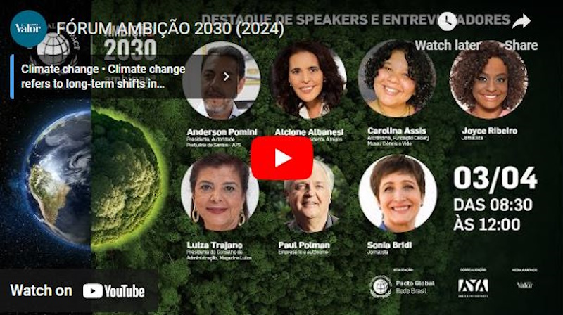 CBA PARTICIPA DE PAINEL NO FÓRUM AMBIÇÃO 2030