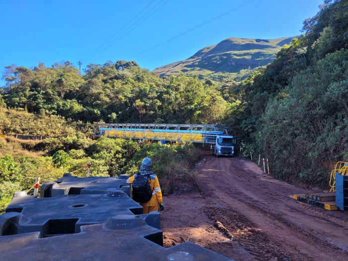 Galeria em conjunto transportador no Projeto Capanema