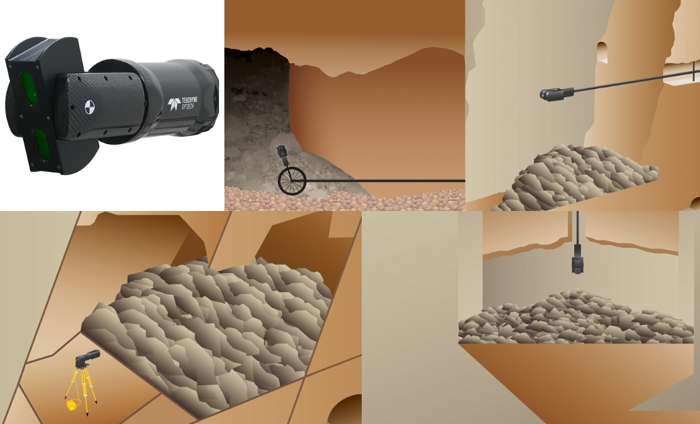 Escaneamento para cavidades inacessíveis em mineraçãoCrédito: Teledyne Optech/Divulgação
