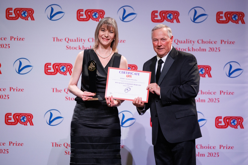 SOMAR MINERADORA RECEBE HOMENAGEM EM ESTOCOLMO