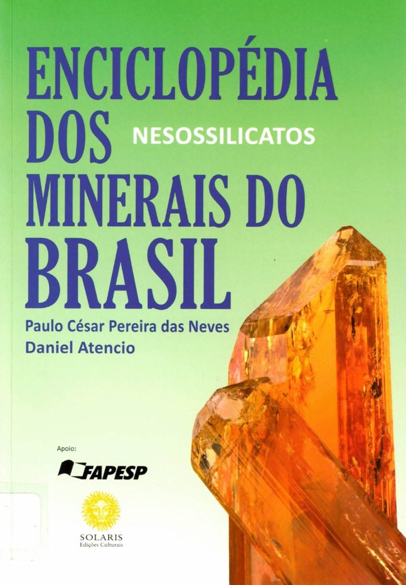 NESOSSILICATOS GANHAM DESTAQUE EM NOVO VOLUME