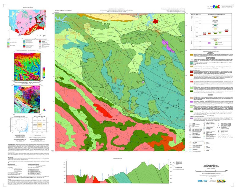 SGB PUBLICA CARTAS GEOLOGICAS DO QUADRILATERO