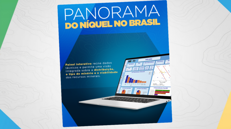 PAINEL DO SGB MAPEIA OCORRÊNCIAS DE NÍQUEL NO PAÍS