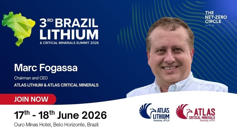 CEO DA ATLAS LITHIUM NO 3º BRAZIL LITHIUM & CRITICAL MINERALS