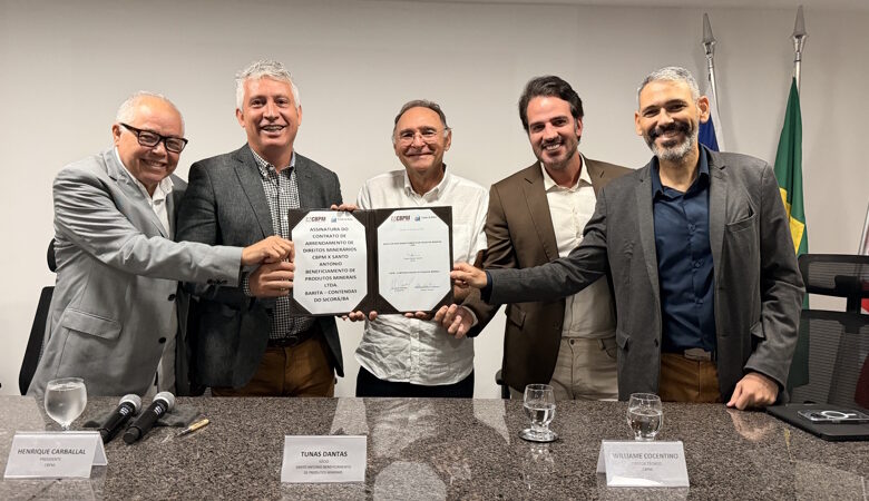 CBPM FIRMA CONTRATO DE ARRENDAMENTO PARA PRODUÇÃO DE BARITA