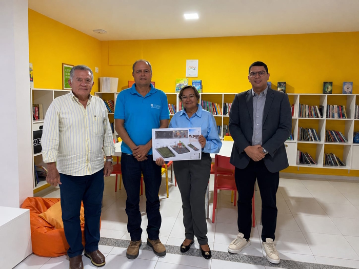 Da esquerda para a direita _ Leopoldo Passos _ Edvaldo Amaral _ Valdice Castro e André Silva _ foto divulgação
