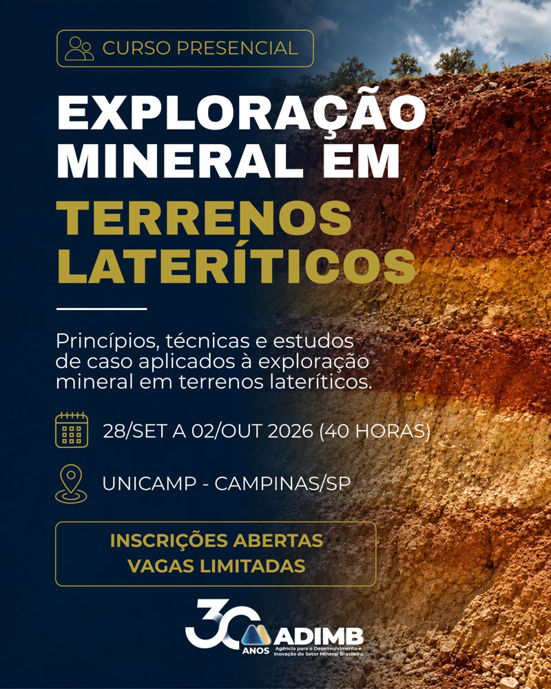 CURSO ADIMB SOBRE EXPLORAÇÃO MINERAL EM TERRENOS LATERÍTICOS