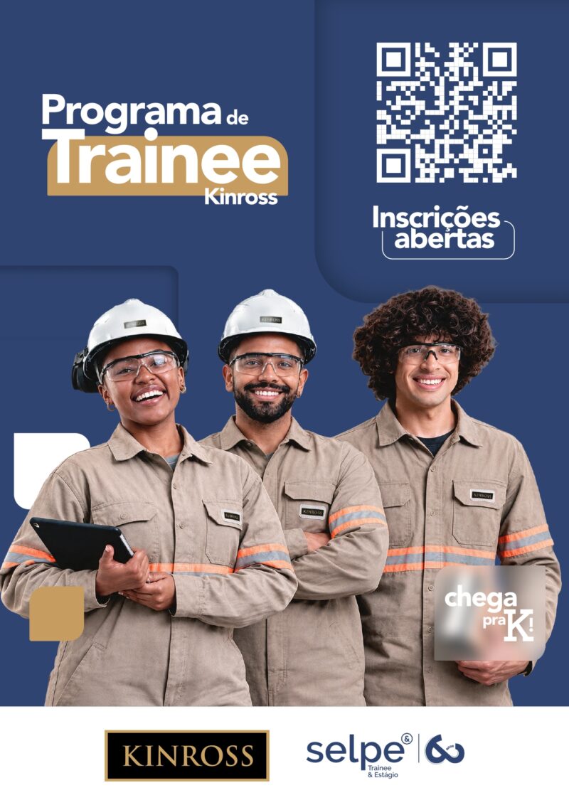 KINROSS: PROGRAMA DE TRAINEE COM VAGAS EM PARACATU (MG)